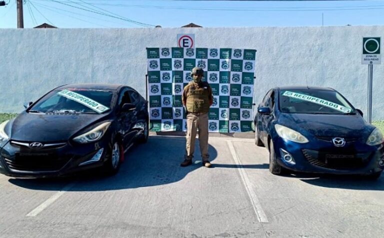 Cinco detenidos de banda dedicada a la receptación de vehículos en Arica